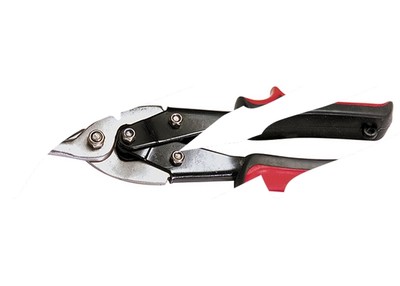 ИНСТРУМЕНТИ  Ножица за метал 250 mm, право рязане, за тънък метал, гумирани дръжки MTX